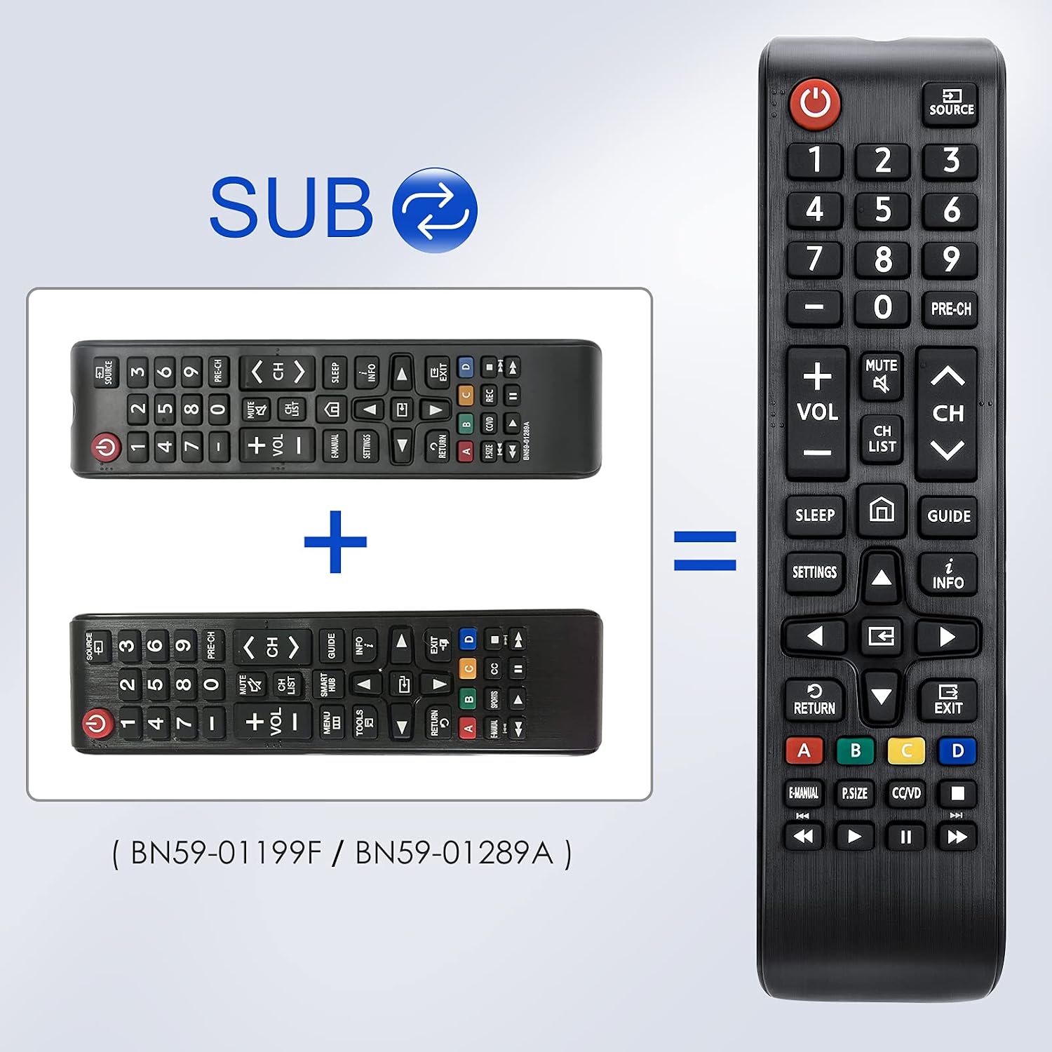 Detalle de Samsung TV replacement remote BN59-01301A