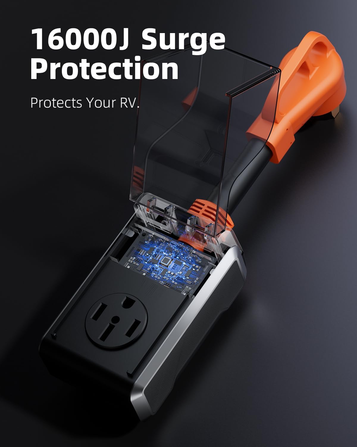 Thumbnail 2 de CRTBETLIF 50 Amp RV Surge Protector with 16000J Protection and Waterproof Cover