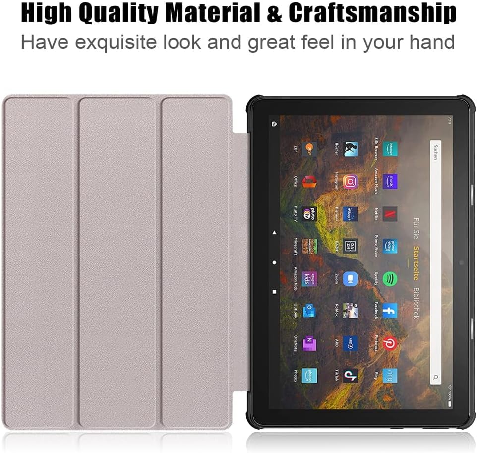Detalle 2 de Tri-Fold Case for H 10 Tablet (13th Gen) – 10.1 Inch PC Hard Back Shell with Auto Wake/Sleep and Multi-View Angles