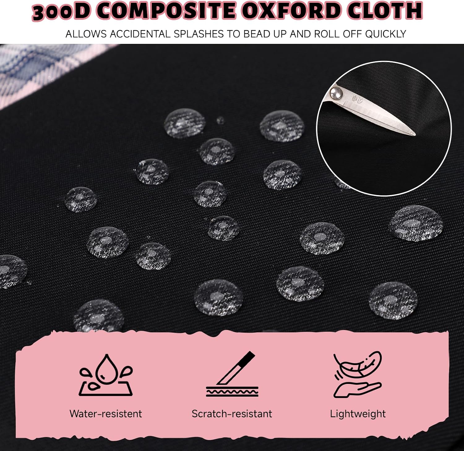 Detalle de Amythe Sac à Dos Fille – Cartable léger et ergonomique 22 L, noir rose (8–14 ans)