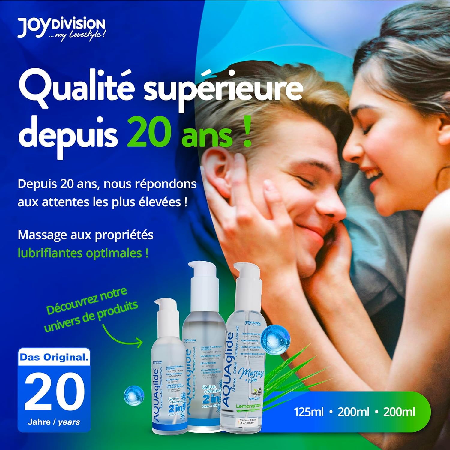 Thumbnail 3 de JOYDIVISION Lubricant & Gel 200 ml : gel-lubrifiant sans huile pour massage sensuel