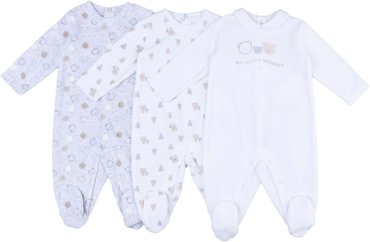 Detalle de Prénatal Set 3 tutine in ciniglia 👶