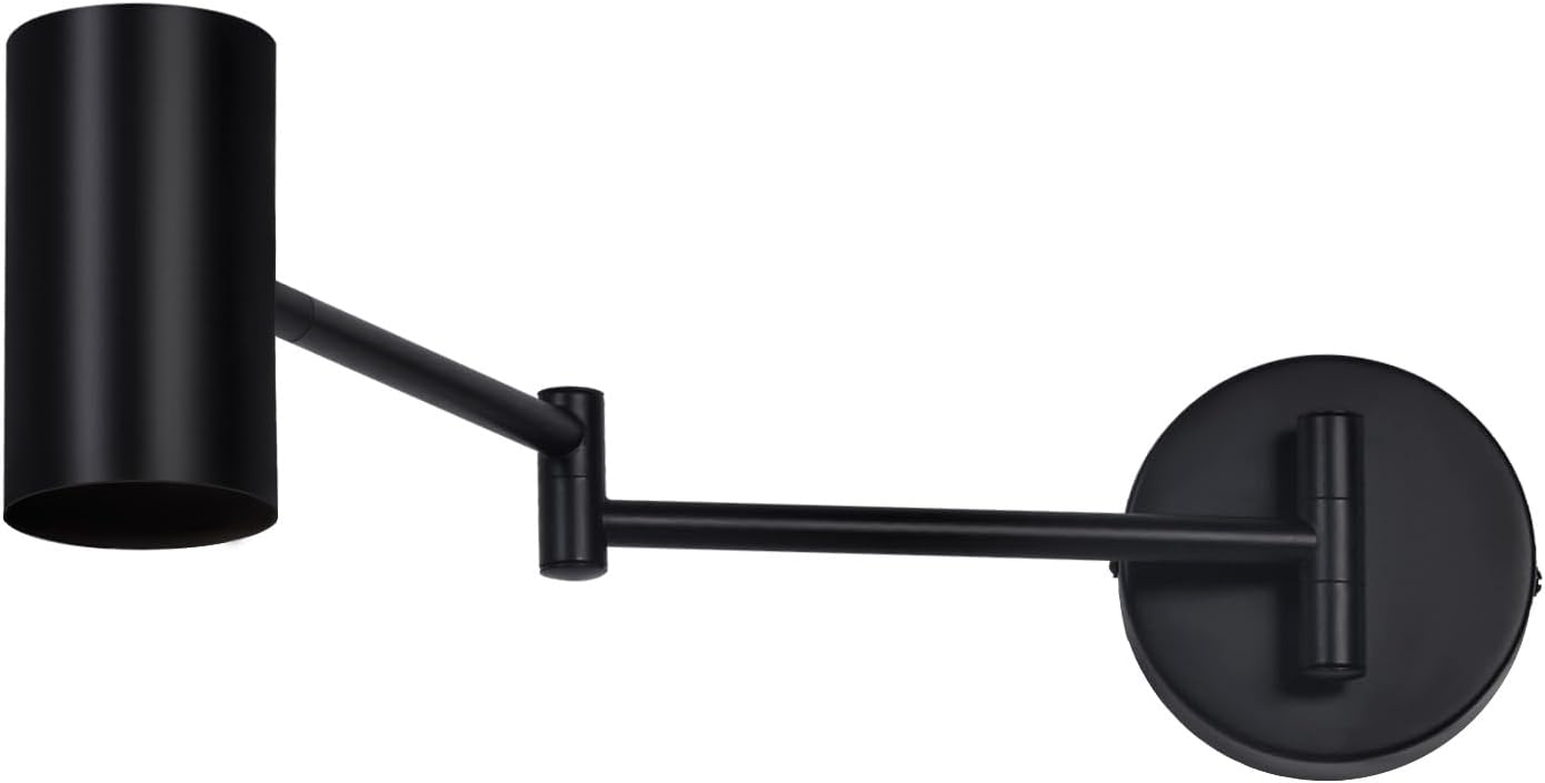 Thumbnail 6 de Homefire Lampe murale – czarny metalowy kinkiet vintage, obrotowy