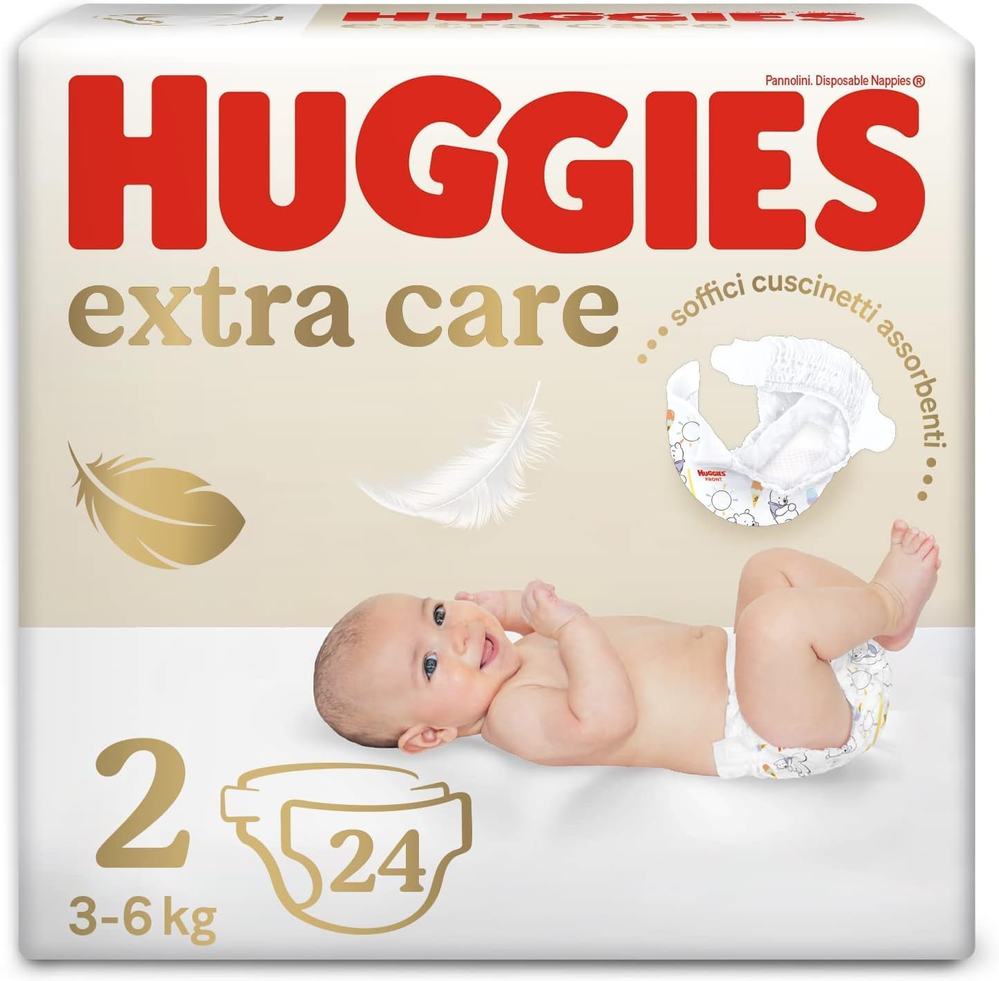 Thumbnail 6 de HUGGIES Extra Care Taglia 2 104 pz
