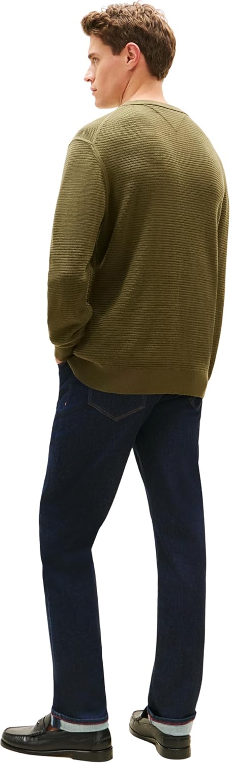 Detalle 2 de Tommy Hilfiger Seasonal Structure Crew Neck MW0MW42799 maglione da uomo (confezione singola)