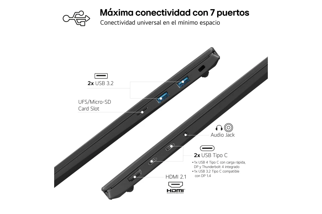 Thumbnail 5 de LG gram 16 32 GB Intel Core Ultra 7, Windows 11 💻