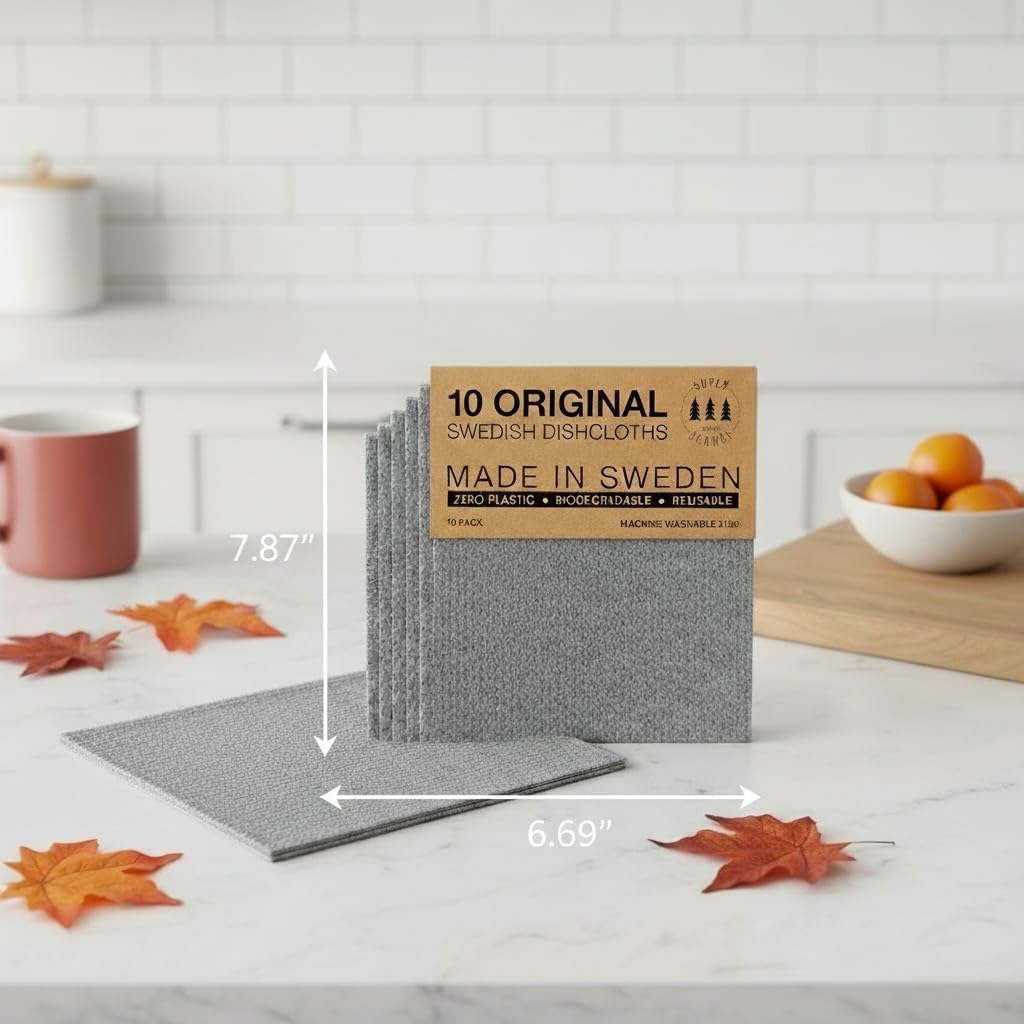 Thumbnail 2 de SUPERSCANDI Swedish Dishcloths 10-Pack 🧽