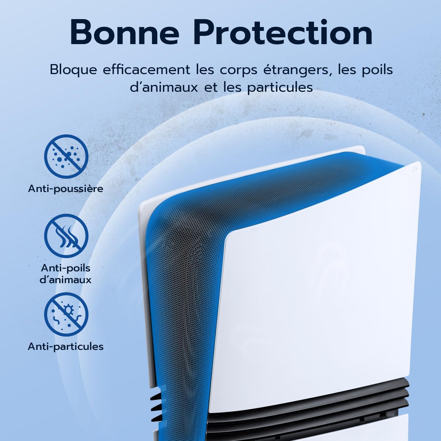 Thumbnail 2 de McBazel PS5 Pro Housse anti-poussière 8 en 1 (bouchons + écran latéral) pour ports et lecteur optique