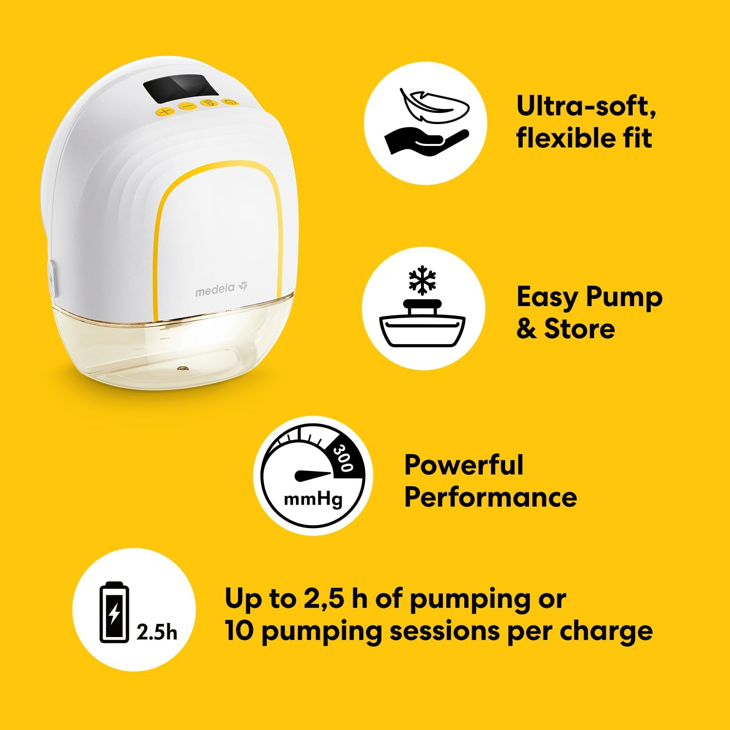 Detalle de Medela Melody InBra Wearable Single Breast Pump — Hands-Free, Ultra-Soft Fit
