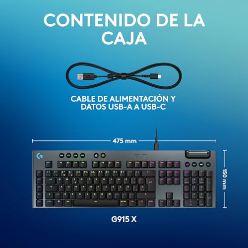 Thumbnail 7 de Logitech G G915 X Teclado Mecánico Gaming, US QWERTY