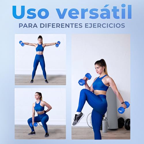 Thumbnail 5 de JUPPLIES Juego de Pesas y Mancuernas de Neopreno (1 kg a 10 kg): Antideslizantes y Estables para Casa o Gimnasio