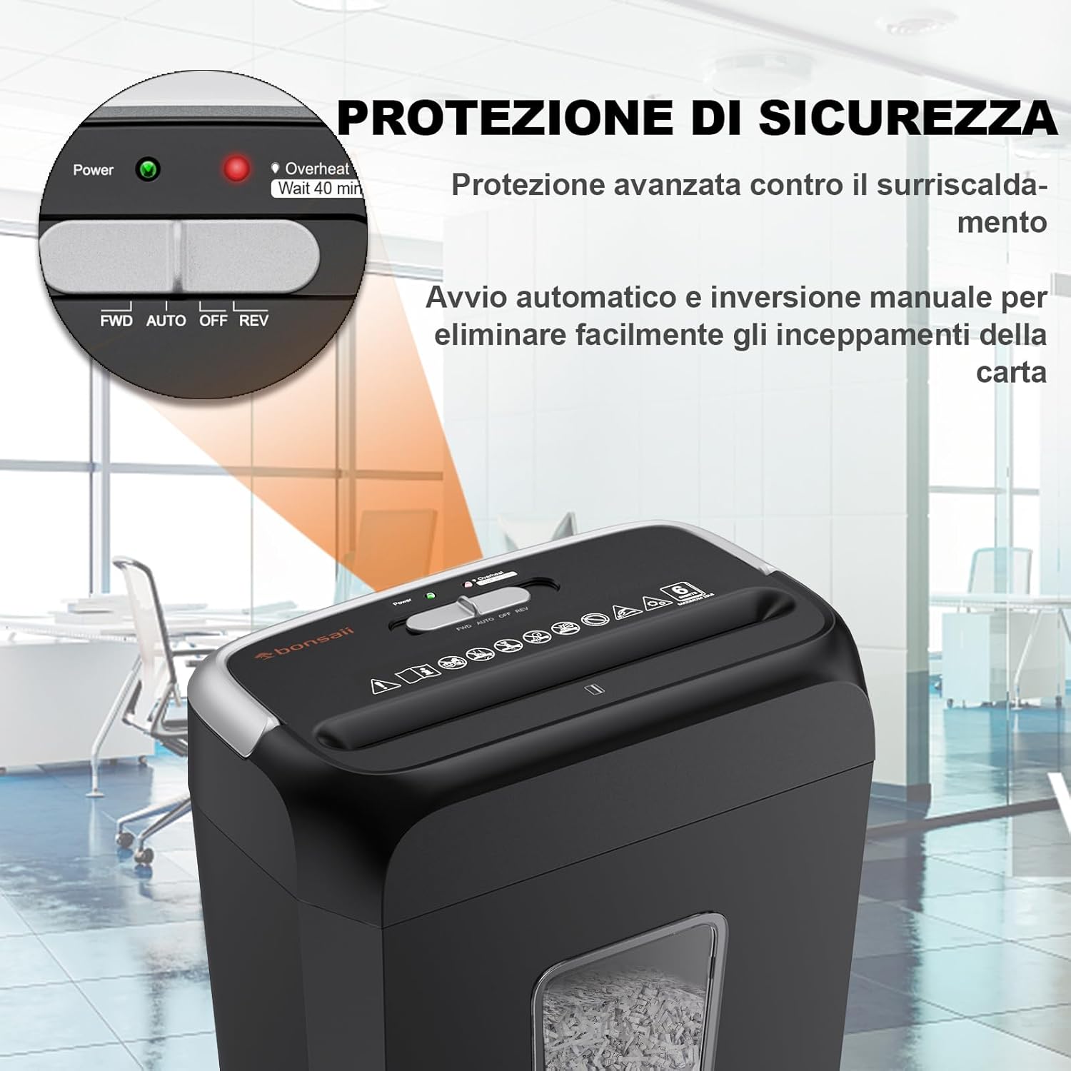Thumbnail 5 de Bonsaii C237-B distruggidocumenti P-4 13L