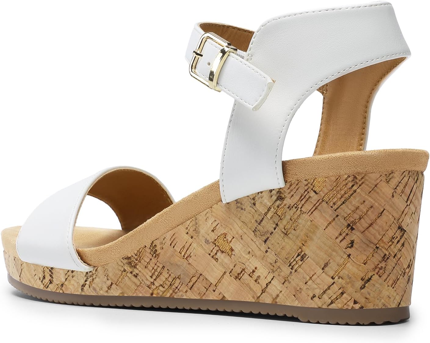 Thumbnail 6 de Dream Pairs Women’s Open Toe Buckle Ankle Strap Platform Wedge Sandals