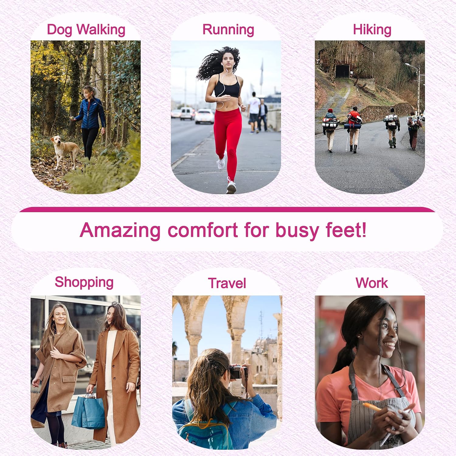 Thumbnail 6 de LTOHOE memory foam insoles 6 mm comfort UK 3-12