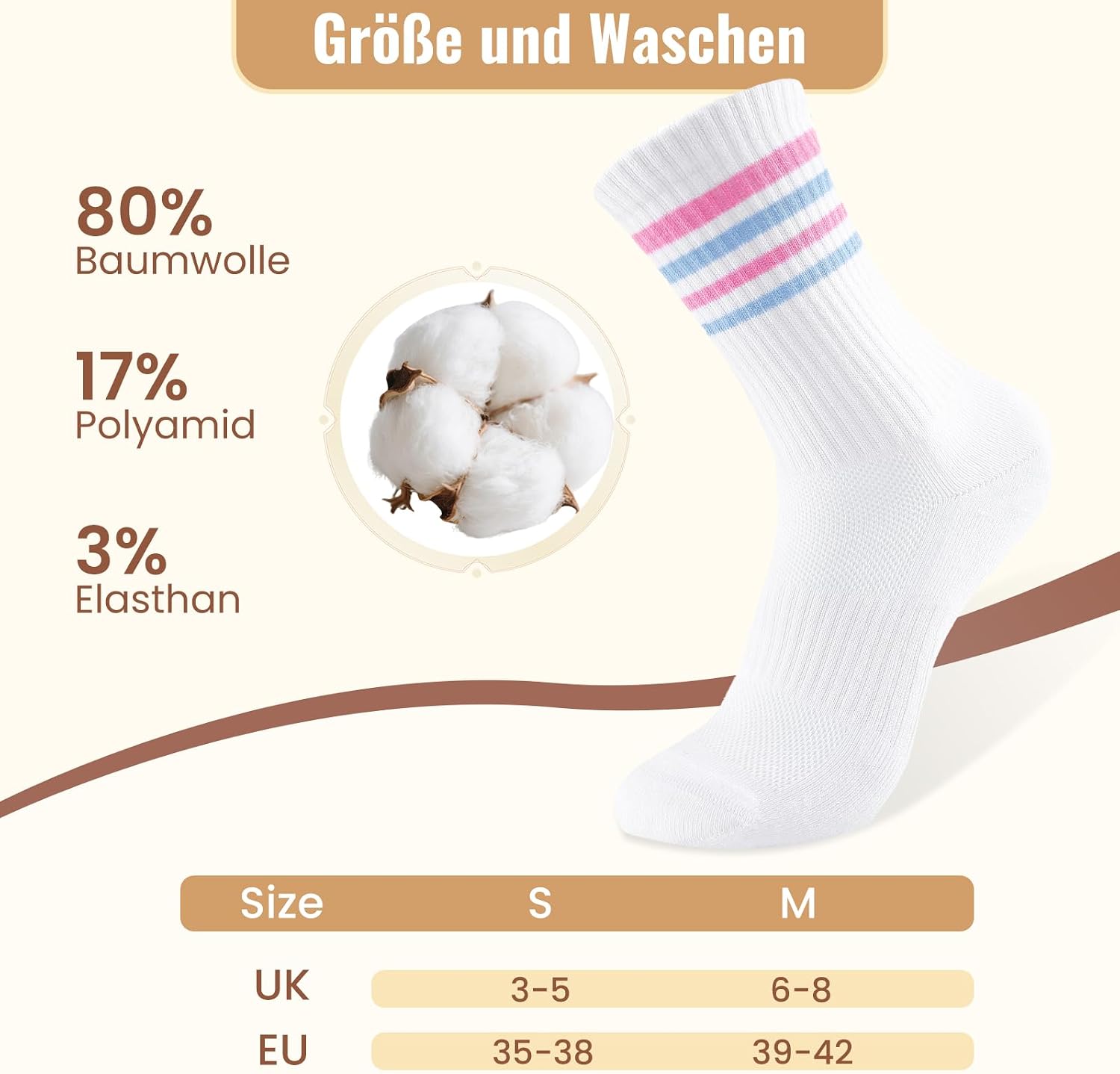 Thumbnail 4 de Niorasen Tennissocken Damen 35–42