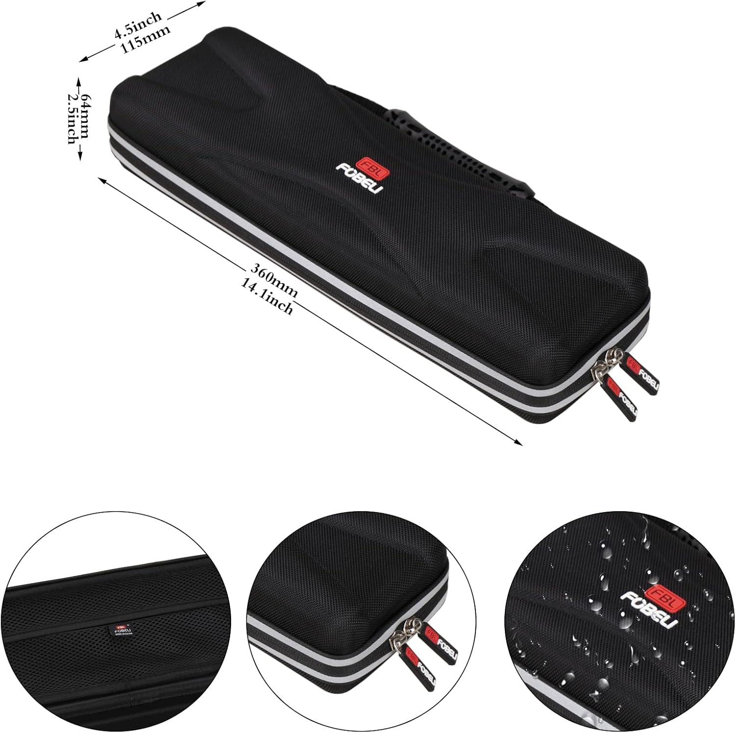 Detalle 2 de FBLFOBELI EVAハードケース DJコントローラー用 ヘラクレス DJコントロールスターライト対応