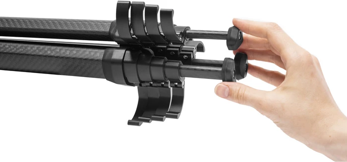 Detalle de Peak Design Travel Tripod Carbon – kompaktes, stabiles Reisestativ