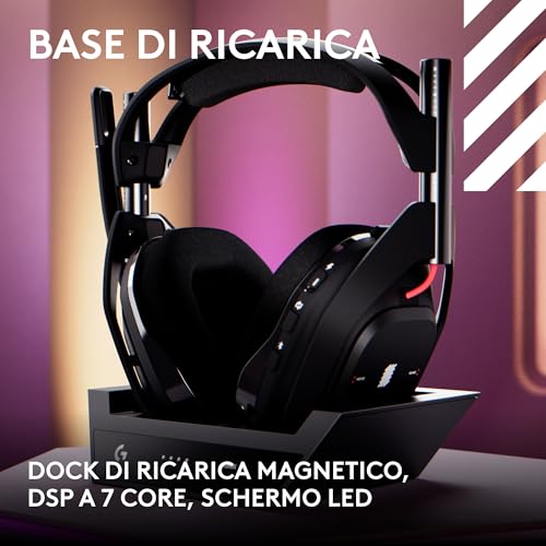Thumbnail 9 de Logitech G Astro A50 Wireless + Base: cuffie gaming LIGHTSPEED per Xbox, PS5, PC/Mac e Nintendo Switch