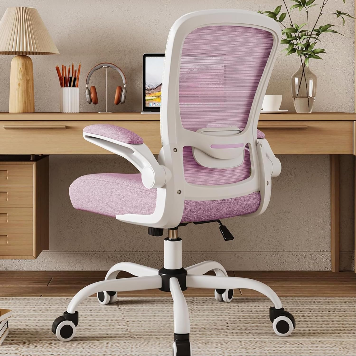 Detalle de Mimoglad OC-5188 Home Office Chair, Orchid Mesh with Adjustable Lumbar Support