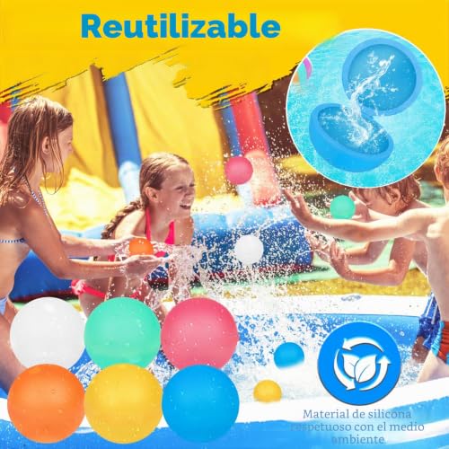 Thumbnail 4 de Globos de Agua Reutilizables Semai – Paquete de 12, Sellado Automático y Llenado Rápido