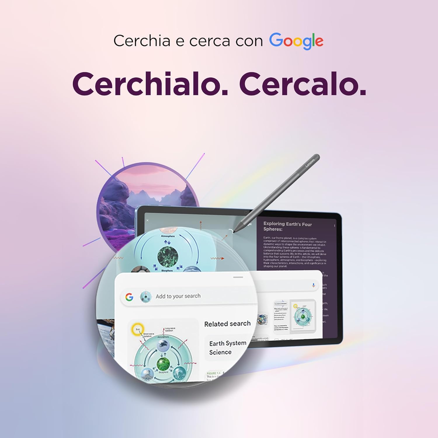 Detalle de Lenovo Idea Tab Tablet 11" 2,5K con penna inclusa – 5G, Android 15, 8GB RAM, 256GB