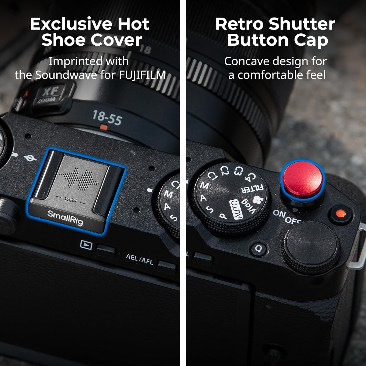 Thumbnail 5 de SmallRig Retro Cage for FUJIFILM X-M5 with Built-in Wooden Handgrip and Arca Quick Release Plate (4892)