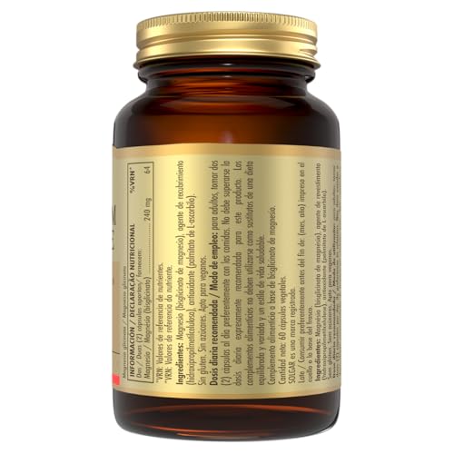 Thumbnail 7 de Solgar Magnesio Bisglicinato 240 mg | Alta Absorción, 60 Cápsulas