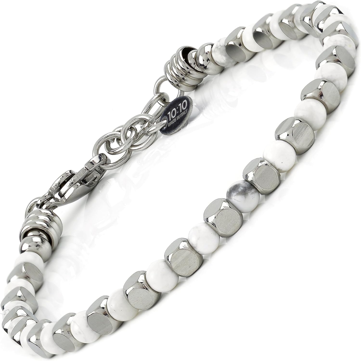 Thumbnail 6 de Bracciale Pietre Naturali 4 MM 10:10: Eleganza Made in Italy, Regolabile in Acciaio Inossidabile