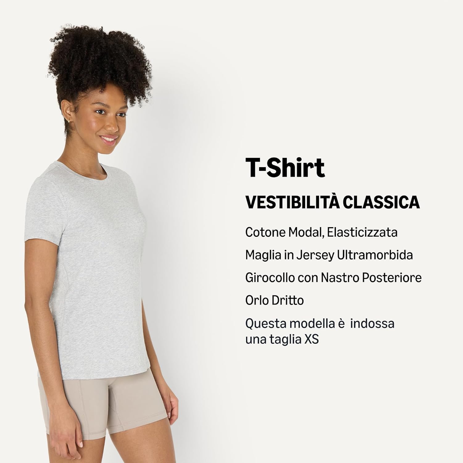 Thumbnail 3 de T-Shirt leggera sportiva da donna Amazon Essentials in cotone e modal con girocollo