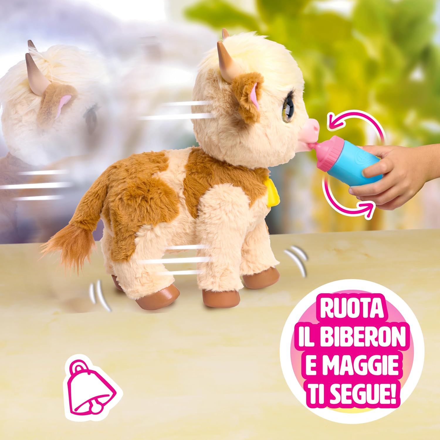 Thumbnail 2 de Just Play FurReal Maggie: la cow interactive da 27,9 cm che segue e gioca con te