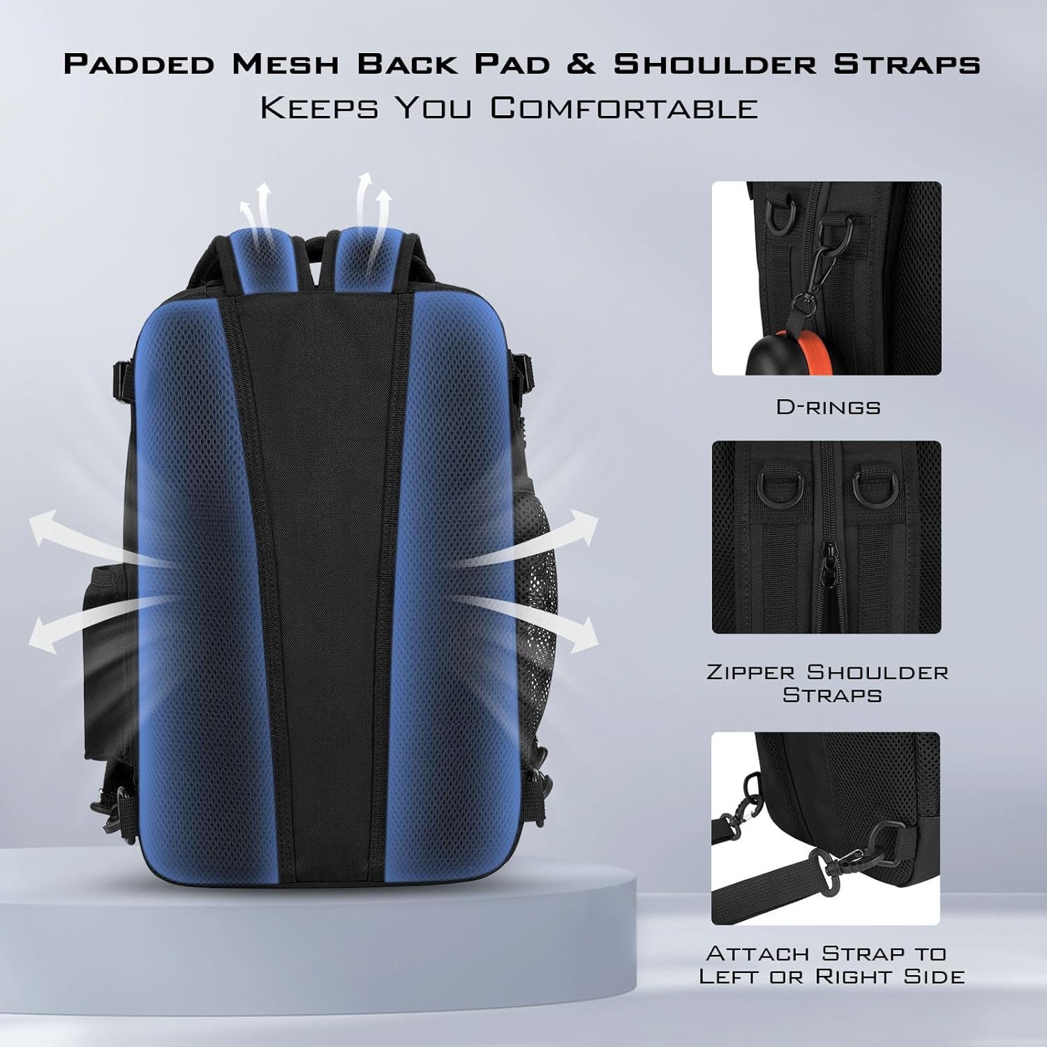 Thumbnail 4 de KastKing BlowBak Tactical Sling Tackle Bag (Lightweight Fishing Backpack Storage) — 16.9 x 10.6 x 8.3 in