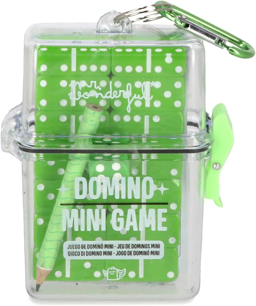Thumbnail 1 de Mr.Wonderful - Mini gioco di domino: divertimento di viaggio in una scatola trasparente