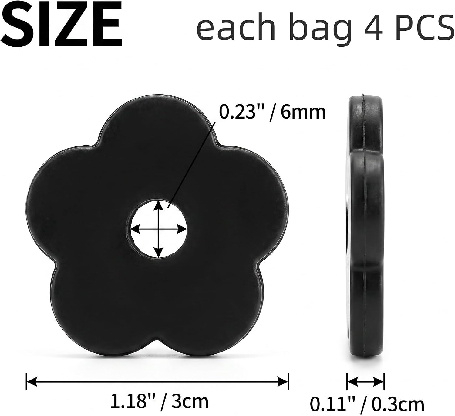 Detalle de AB Max Rubber Garden Flag Stoppers