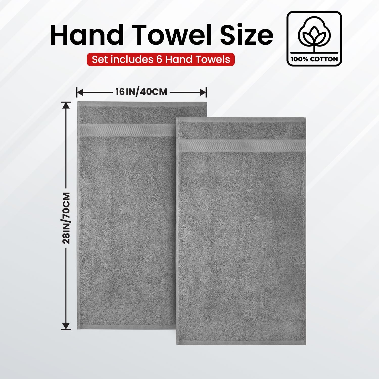 Detalle de Infinitee Xclusives Hand Towels 100% Cotton
