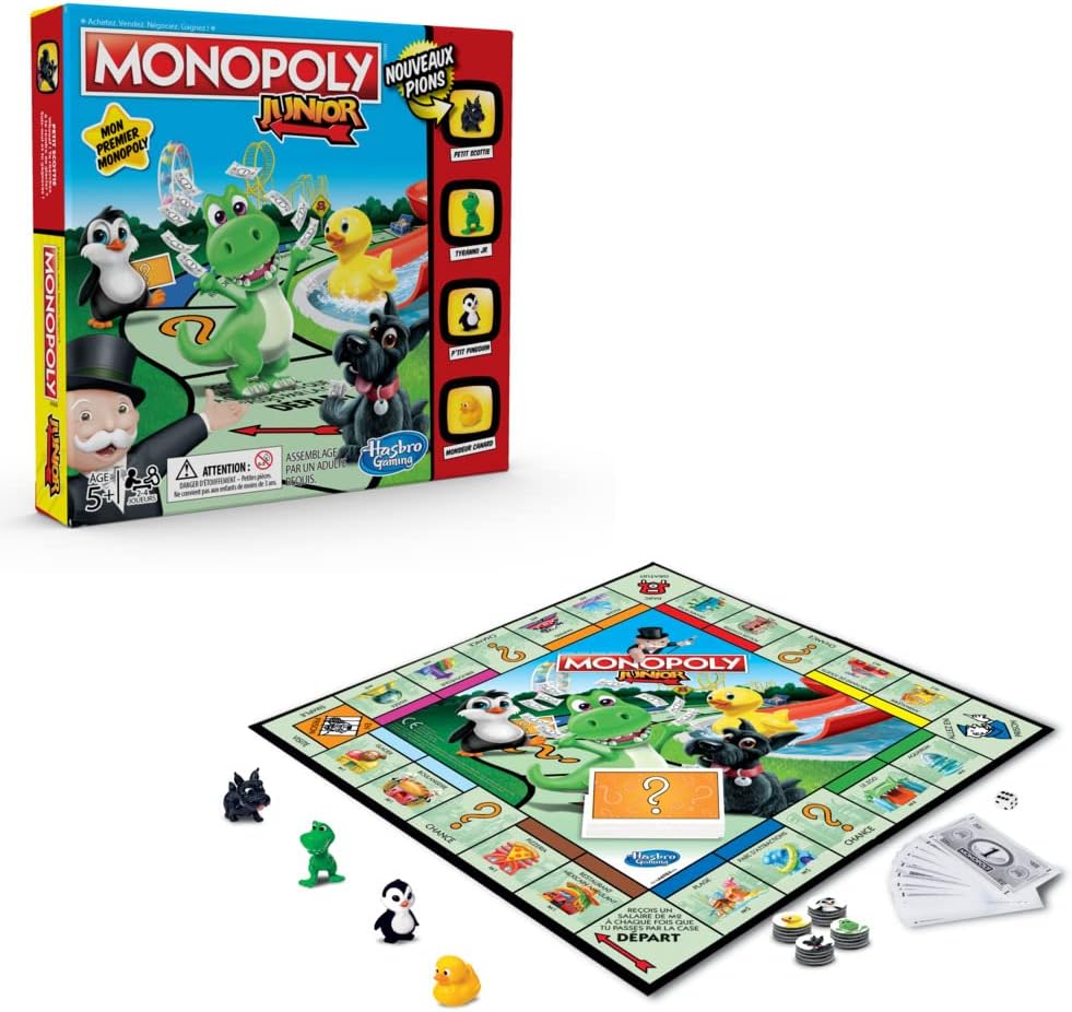 Thumbnail 2 de Monopoly Junior – Version française exclusive Amazon, jeu de société pour enfants (2–4 joueurs, dès 5 ans)