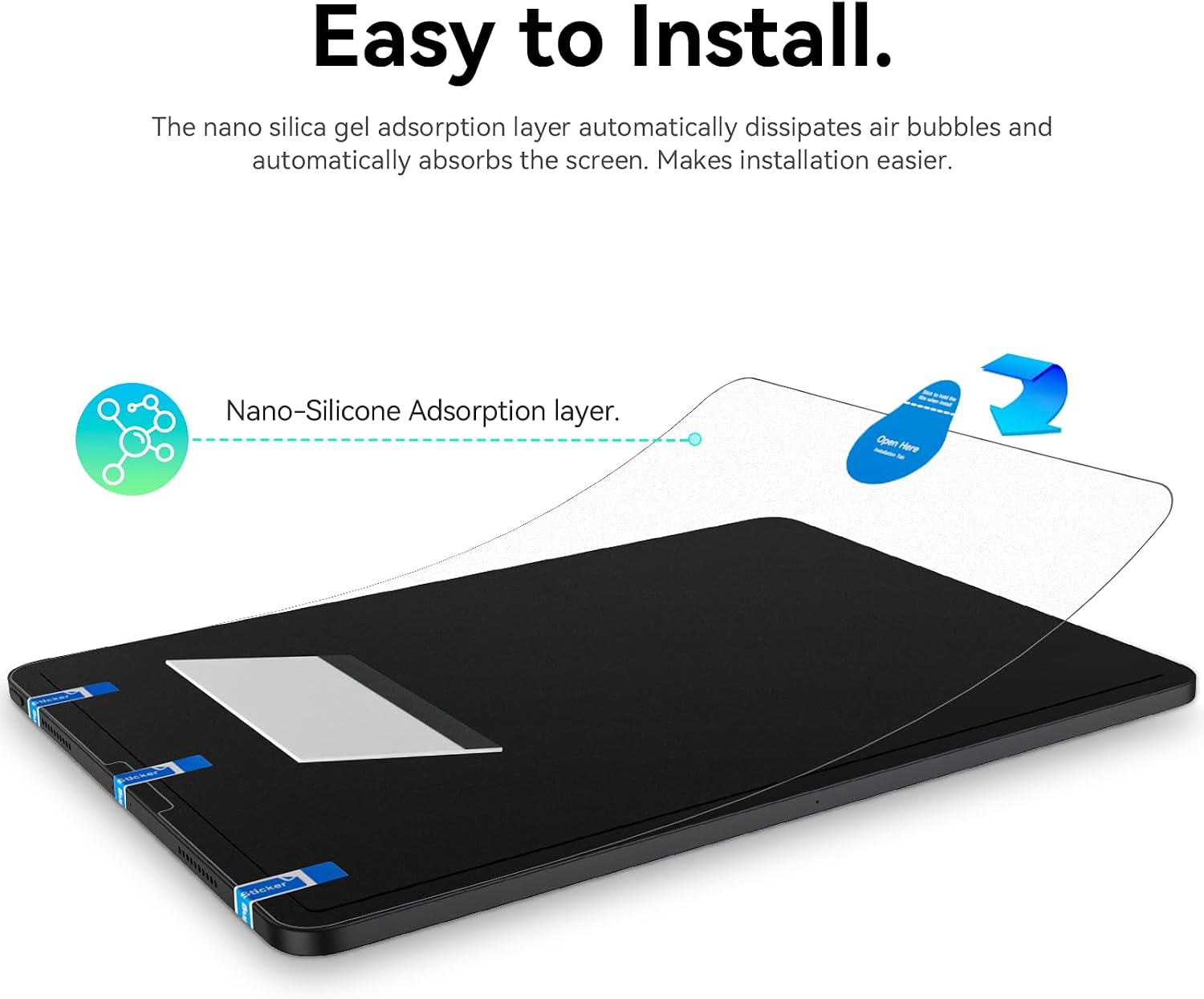 Detalle de Paper-Feel iPad Screen Protector, 3-Pack