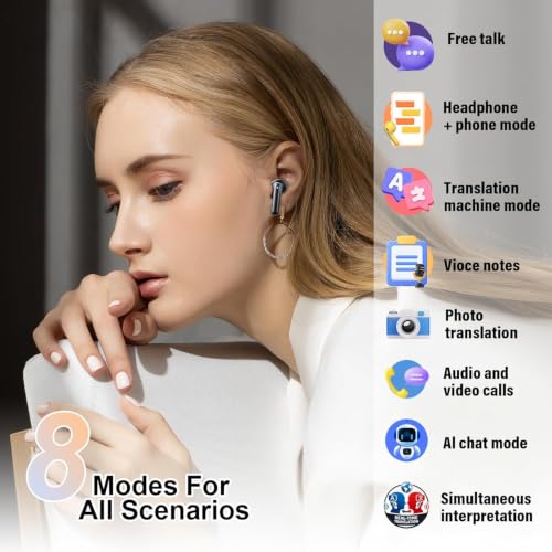 Detalle de Nerunsa 2026 Cuffie Bluetooth 5.4 con HiFi, ENC a 4 microfoni e IPX7