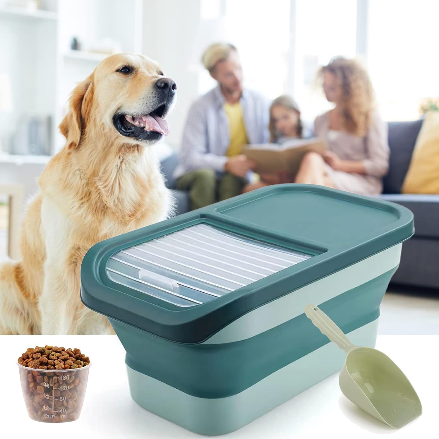 Detalle 2 de Wuciray Dog Cat Food Storage Container 10kg