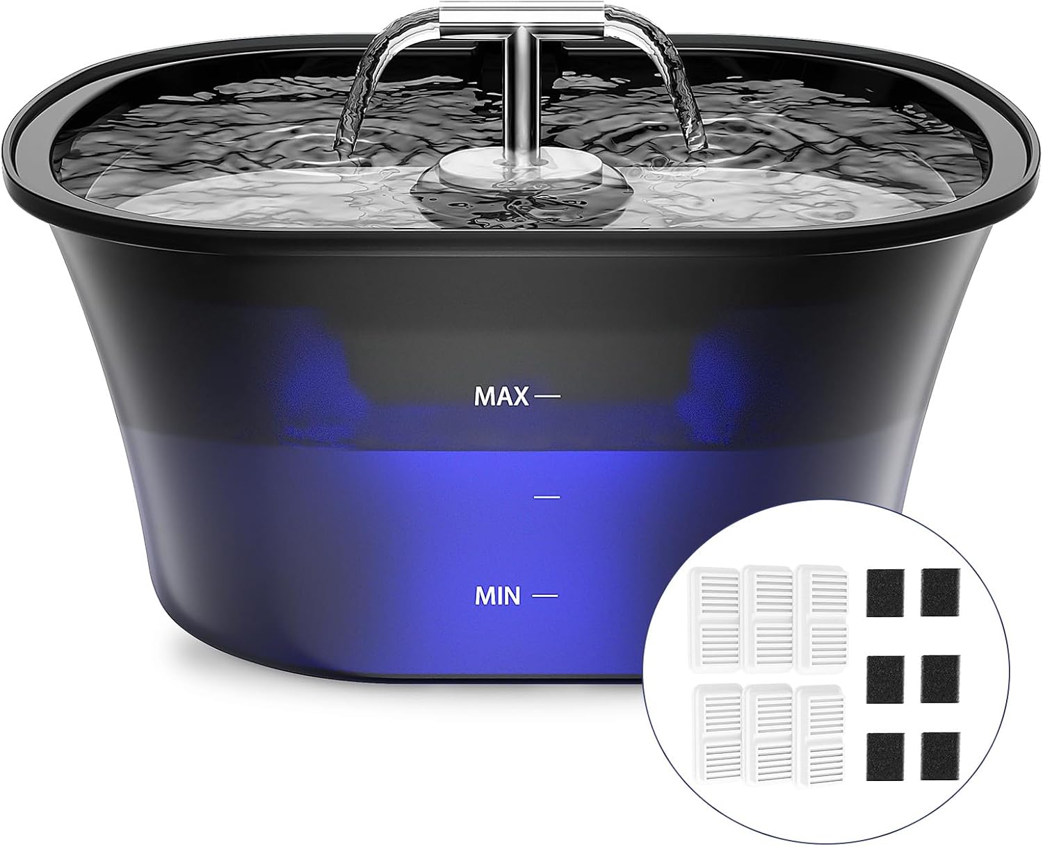 Detalle de BalimoPet Dual Spout Cat Fountain 2.5L