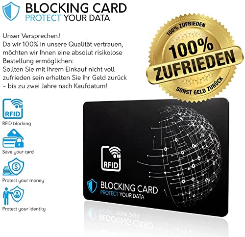 Detalle de DEKRA geprüfte RFID Blocker Karte von protect your data – 2er Set, 0,8 mm Dicke
