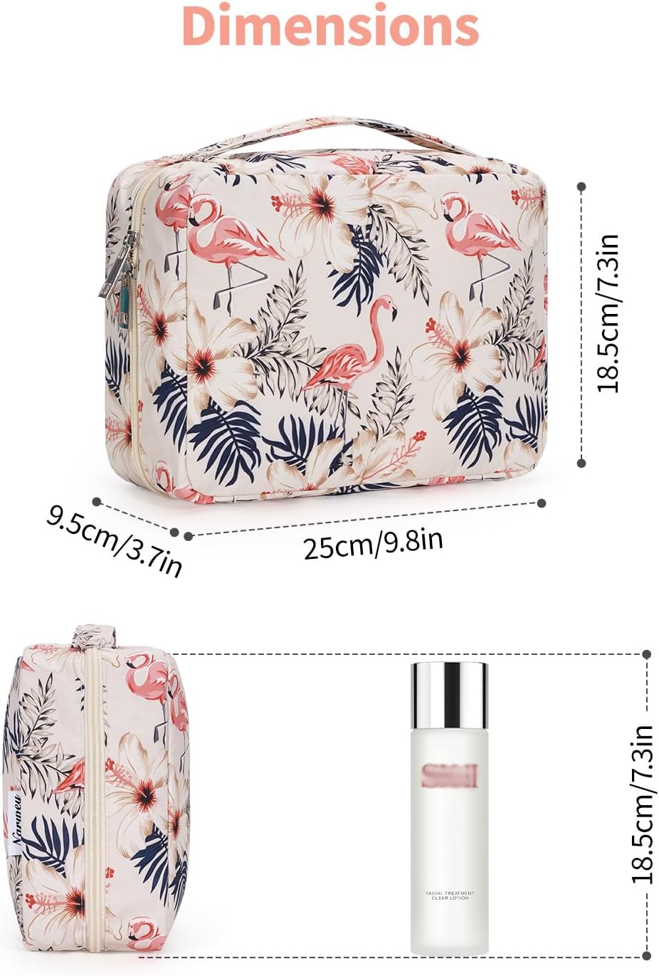 Thumbnail 4 de Kulturtasche Damen Groß zum Aufhängen – Kulturtasche aus gepolstertem, wasserfestem Material (Waschtasche 1)