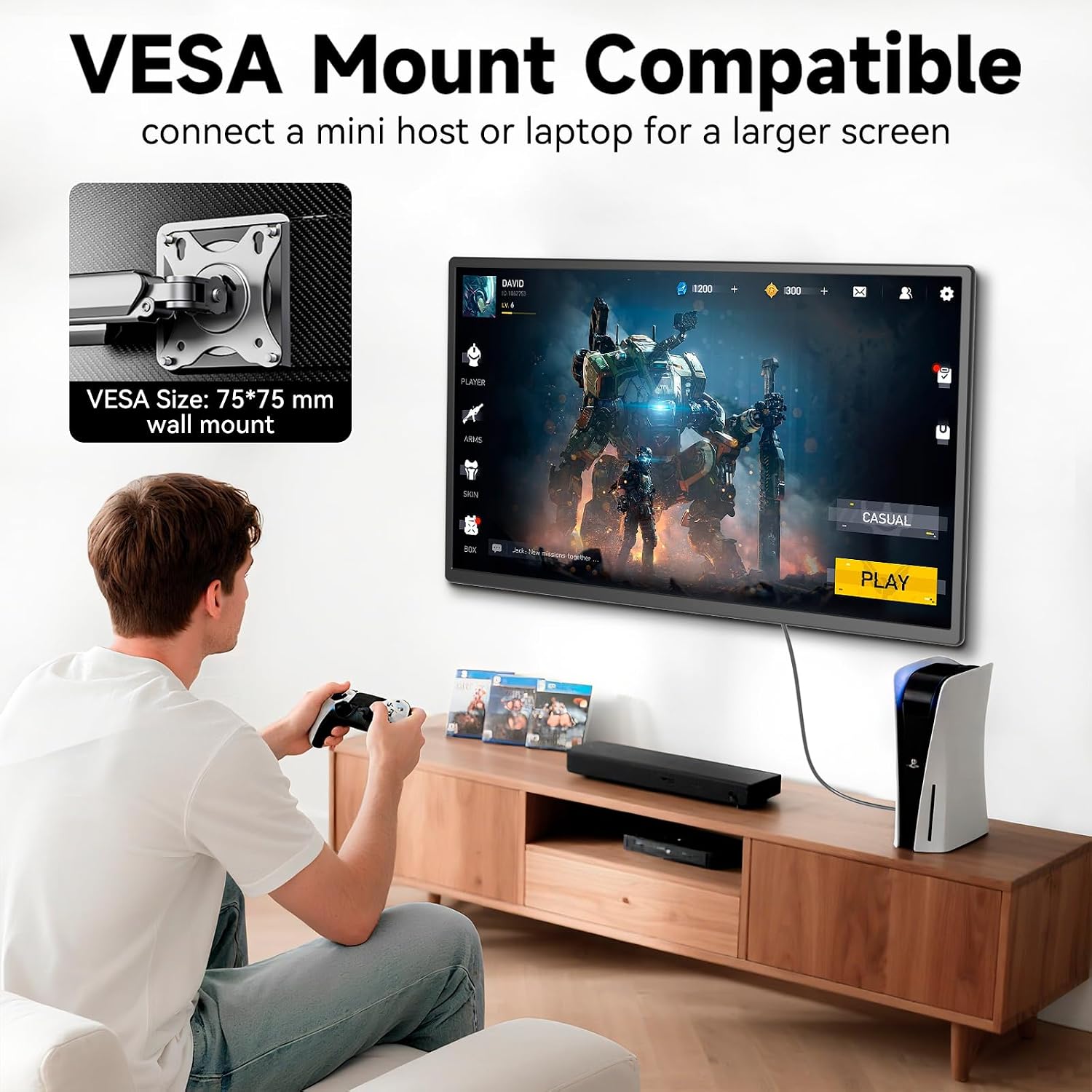 Thumbnail 3 de Siaviala Newest 24 inch 1080p Laptop Extender