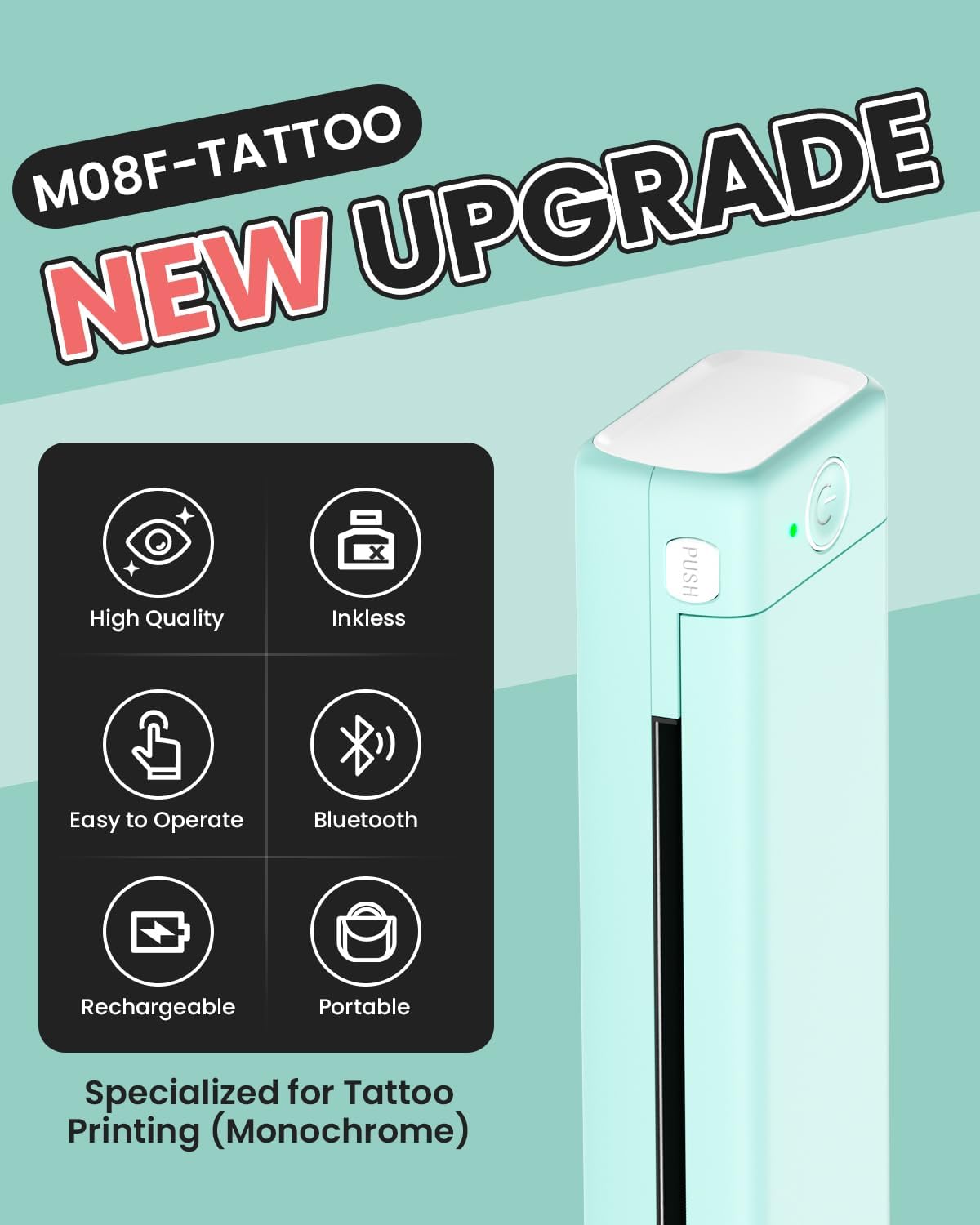 Thumbnail 1 de Phomemo M08F : imprimante thermique pour tatouage, compatible smartphone et PC