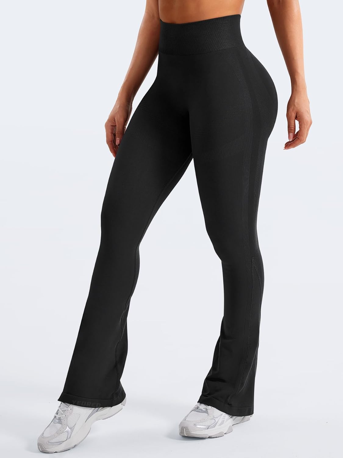 Thumbnail 6 de YEOREO Women's Mini Flare Workout Butt Lifting Hidden Scrunch Seamless Yoga Legging Pants