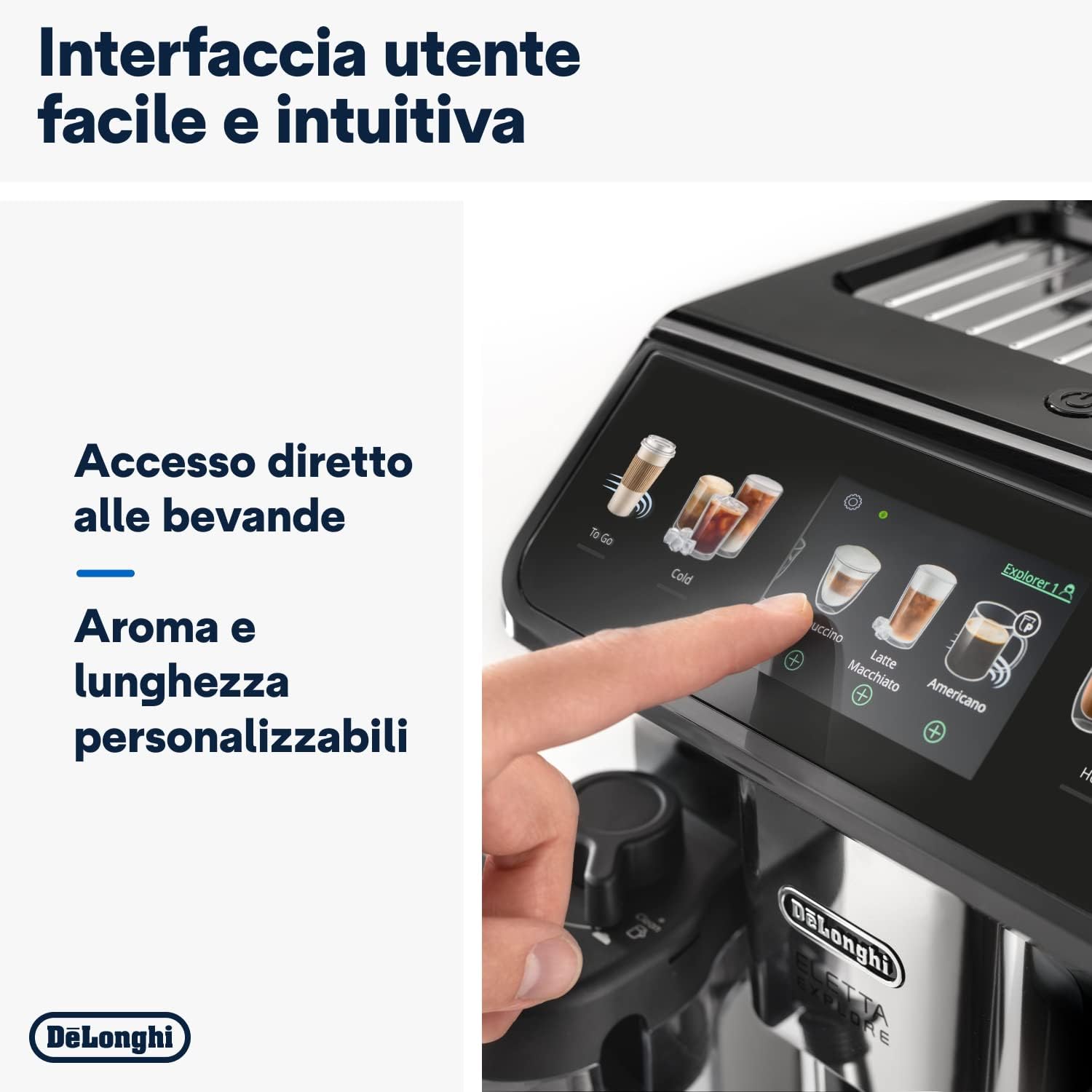 Thumbnail 6 de De’Longhi Eletta Explore ECAM452.67.G: macchina caffe automatica con LatteCrema, 50 ricette e Cold Brew in un tocco