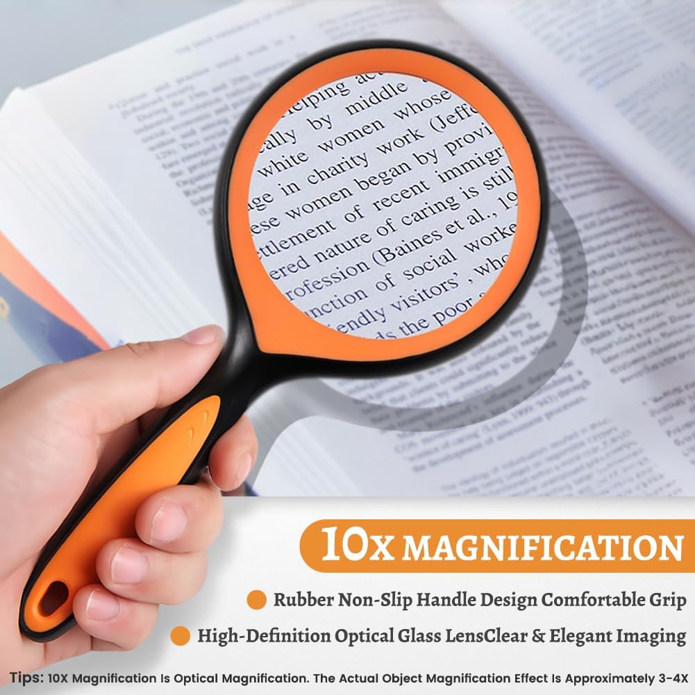 Thumbnail 3 de AMFUN Lente d'ingrandimento 10X - Portatile, Ergonomica e Versatile per Lettura, Artigianato e Osservazione