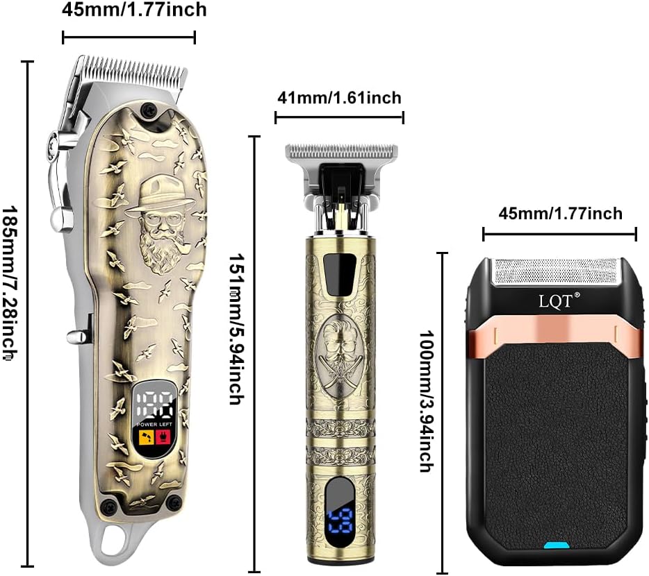 Thumbnail 6 de Hair Clippers Set Cordless Trimmer with LED Display