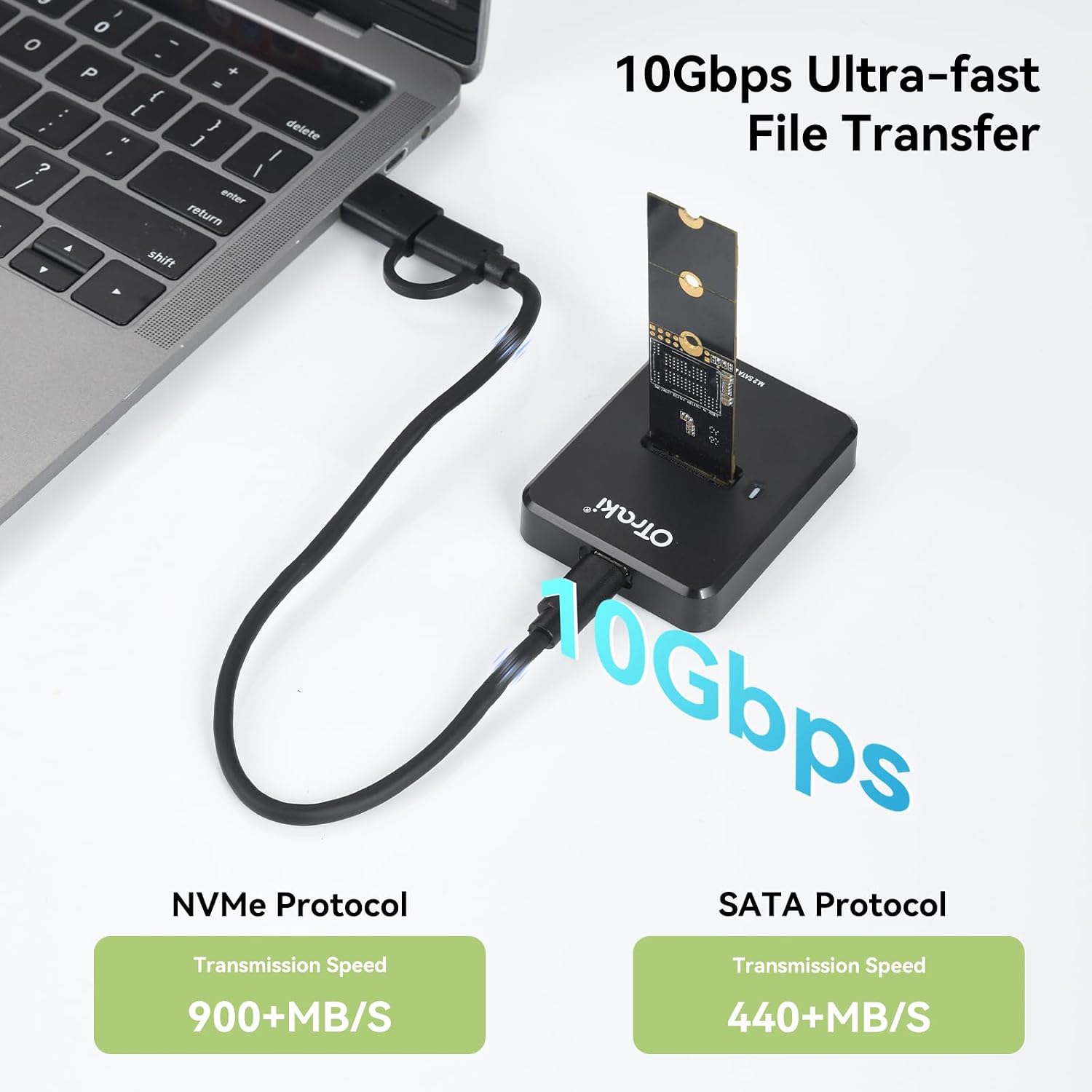 Thumbnail 1 de OTraki Docking Station M.2 NVMe & SATA 10Gbps