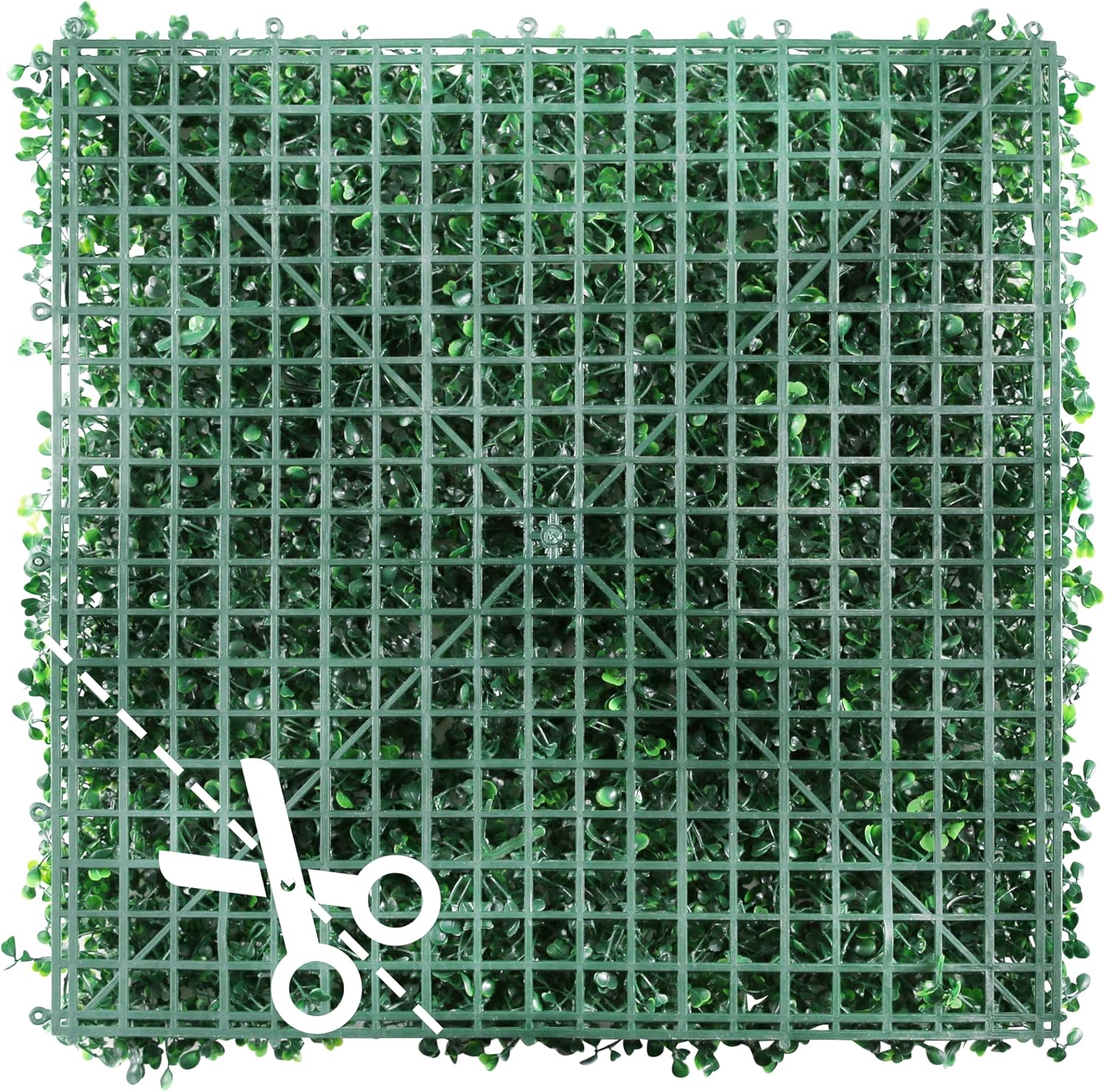 Detalle de Sunnyglade Artificial Boxwood Panels, 20" x 20", 12-Piece Green Hedge