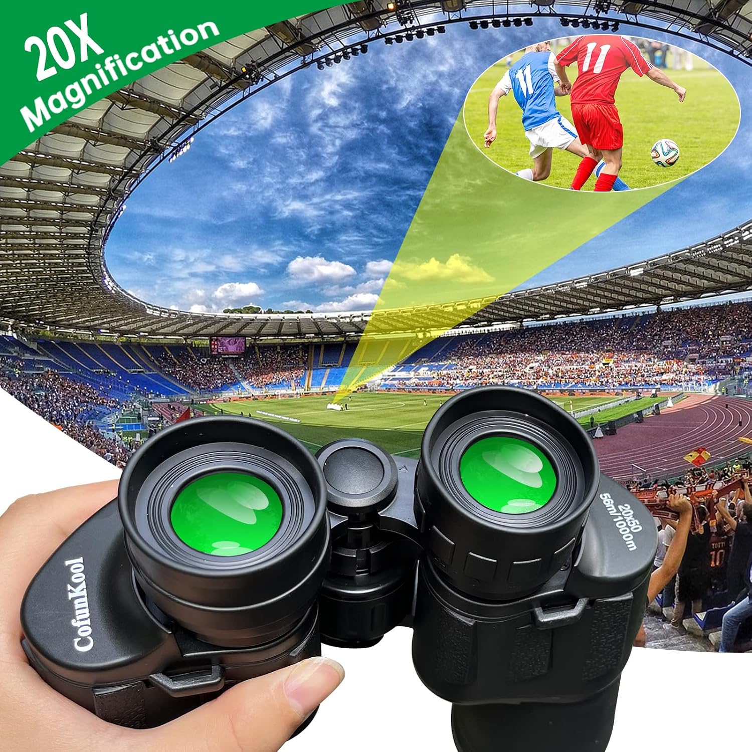Thumbnail 2 de 20x50 Binoculars for Adults High Power